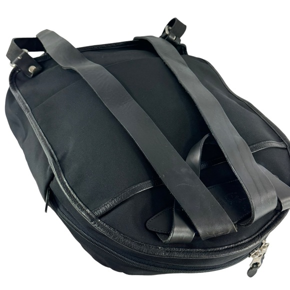 IL BISONTE W.A DI FILIPPO Black Nylon Men's Backpack Made in Italy - Picture 12 of 13